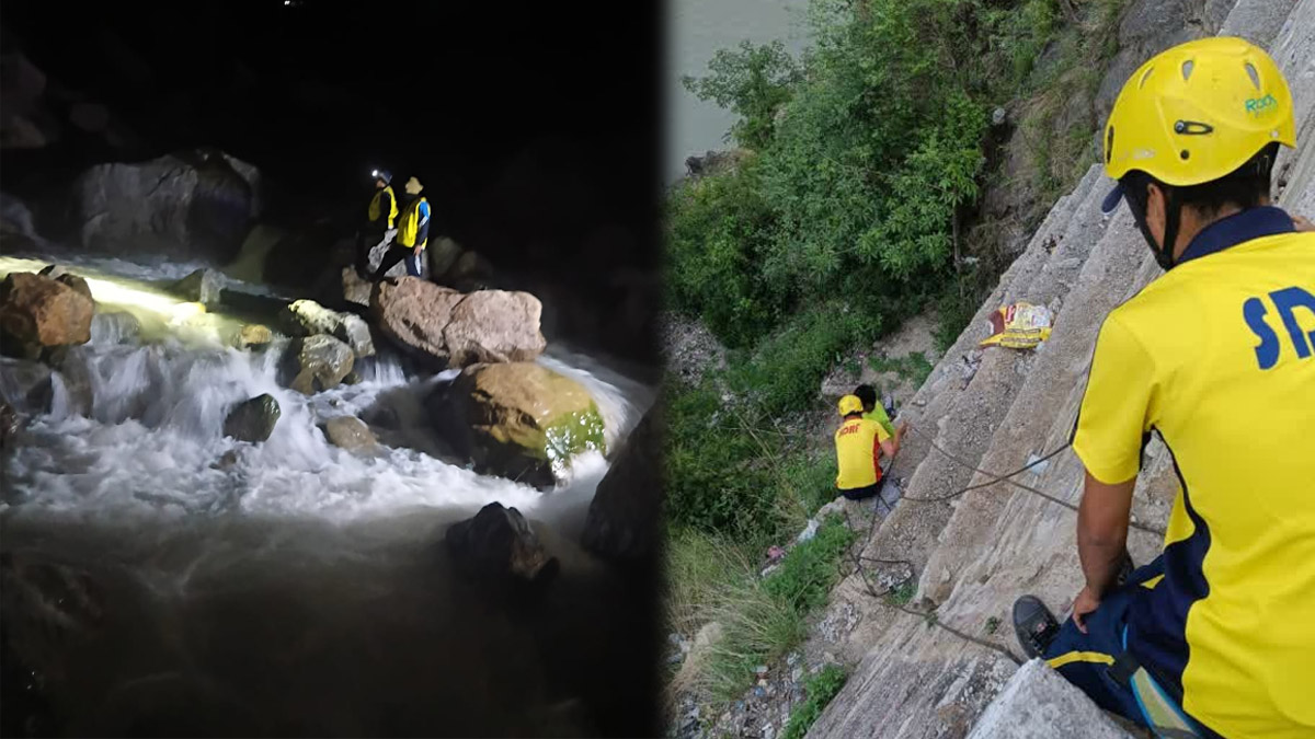 Rudraprayag में SDRF का सफल रेस्क्यू, 30 मीटर गहरी खाई में गिरे व्यक्ति की बचाई जान Rudraprayag में SDRF का सफल रेस्क्यू, 30 मीटर गहरी खाई में गिरे व्यक्ति की बचाई जान
