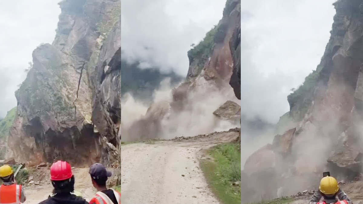 Pithoragarh में भूस्खलन से चीन सीमा को जोड़ने वाली सड़क बंद, BRO ने शुरू किया मलबा हटाने का काम Pithoragarh में भूस्खलन से चीन सीमा को जोड़ने वाली सड़क बंद, BRO ने शुरू किया मलबा हटाने का काम