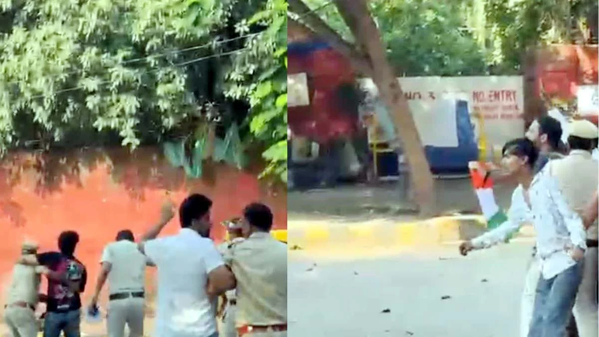 Jantar Mantar पर फिर हंगामा, बैरिकेडिंग पार कर अंदर पहुंचे CJP कार्यकर्ता; पुलिस ने हिरासत में लिया Jantar Mantar पर फिर हंगामा, बैरिकेडिंग पार कर अंदर पहुंचे CJP कार्यकर्ता; पुलिस ने हिरासत में लिया